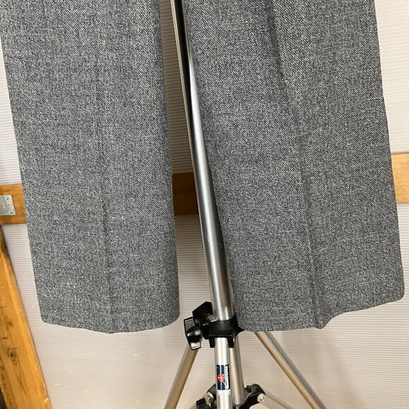 Elie Tahari 98% Wool Medium Gray Tweed Wide Leg Trouser Pants Sz 6 - Picture 11 of 15